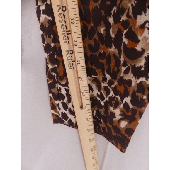 Veronica Beard 0 Women's Oksana Linen Pants Cropped Leopard Print NWT - Picture 6 of 10